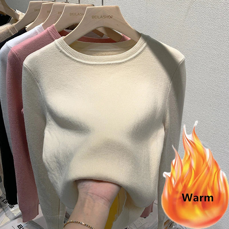 Women's Winter Sweater with Round Neck - Image 8