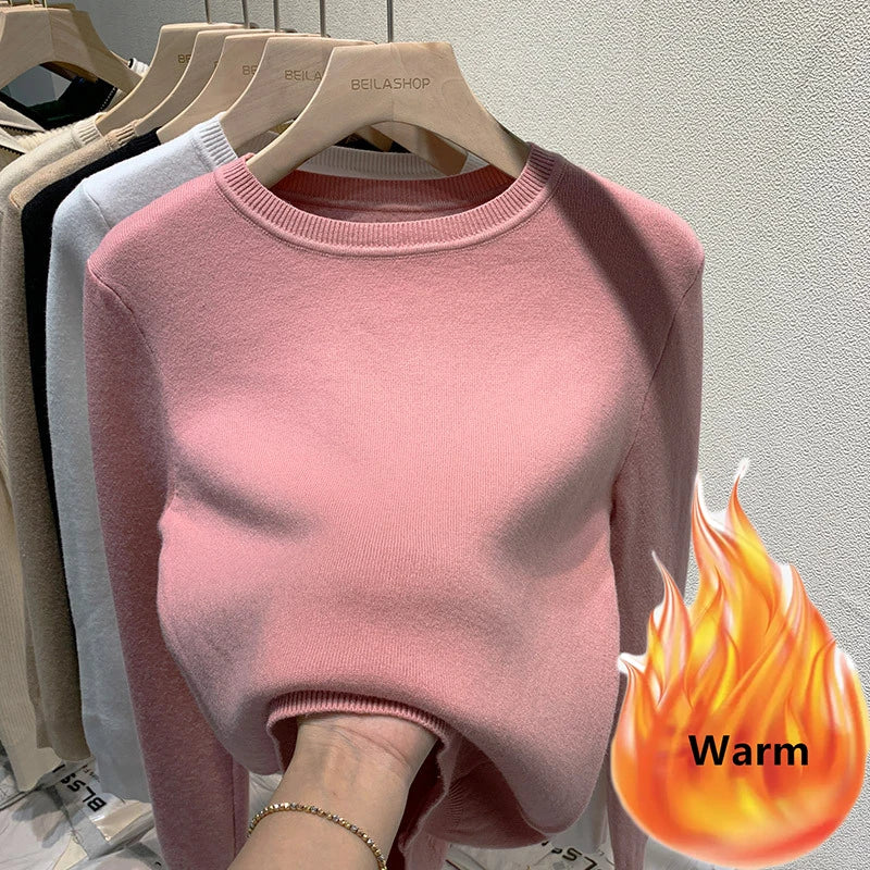 Women's Winter Sweater with Round Neck - Image 9