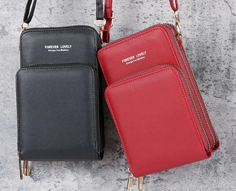 Small Leather Crossbody Bag/Mini Messenger Shoulder Purse LUXURY - Image 10