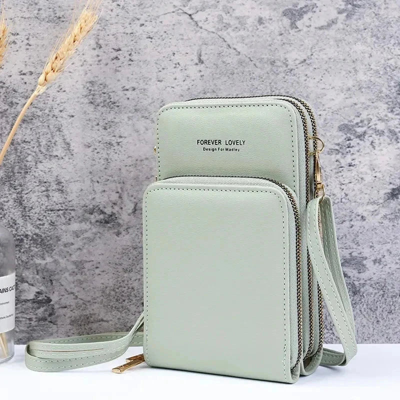 Small Leather Crossbody Bag/Mini Messenger Shoulder Purse LUXURY - Image 15