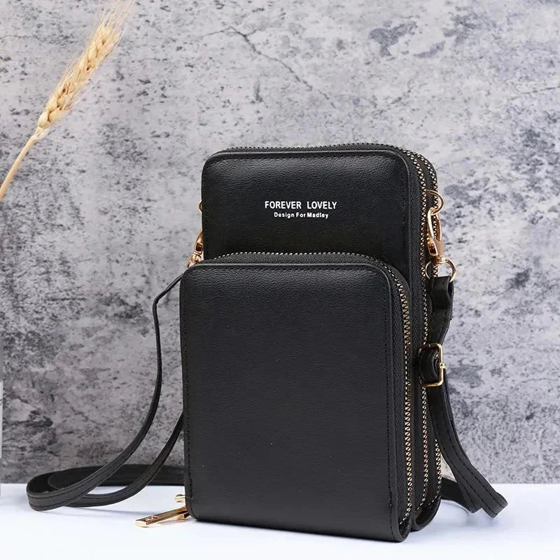 Small Leather Crossbody Bag/Mini Messenger Shoulder Purse LUXURY - Image 16