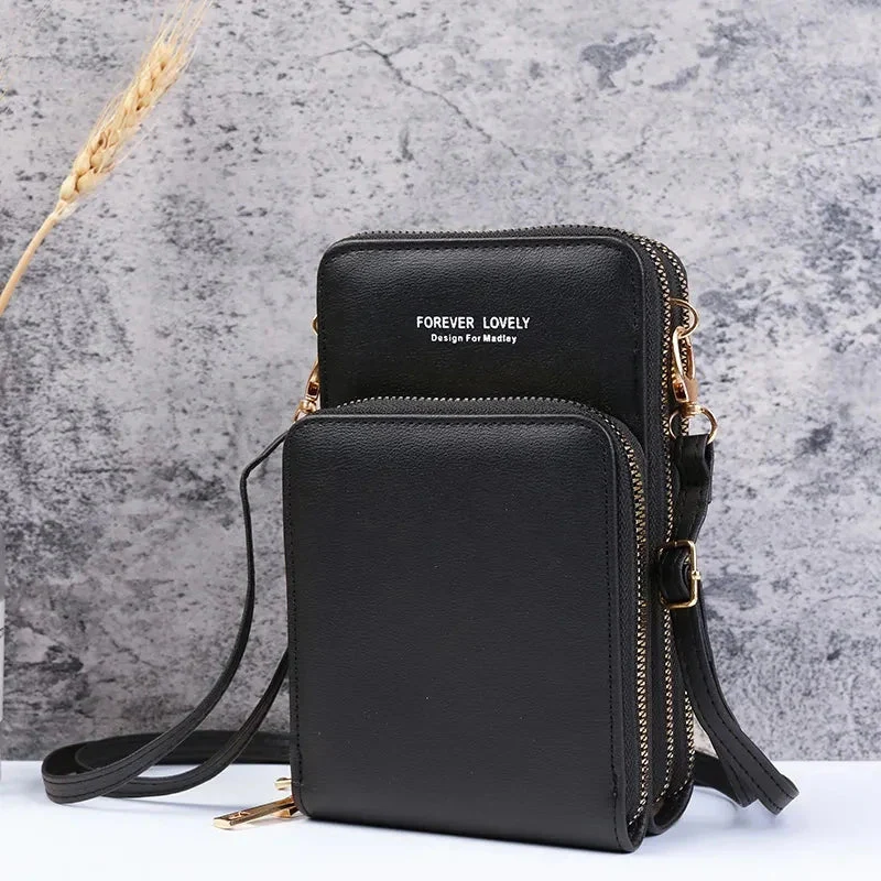 Small Leather Crossbody Bag/Mini Messenger Shoulder Purse LUXURY - Image 5