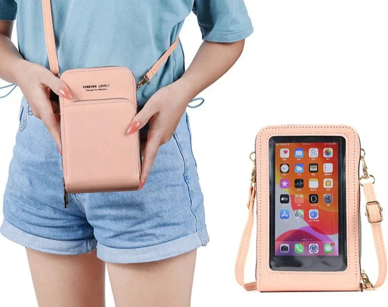 Small Leather Crossbody Bag/Mini Messenger Shoulder Purse LUXURY - Image 7